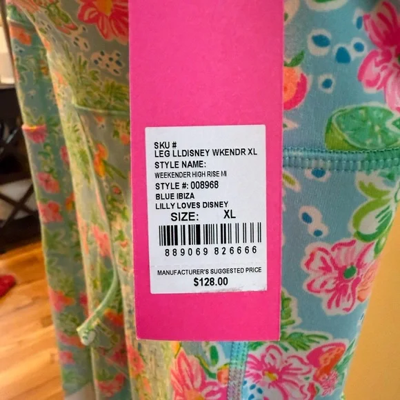 NWT Lilly Pulitzer Disney Leggings: XL - Picture 3 of 7